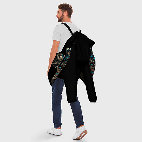 Мужская зимняя куртка METALLICA / 3D-Черный – фото 5