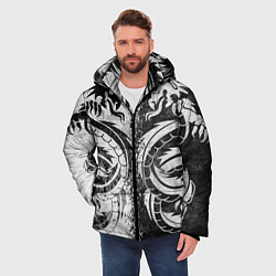 Куртка зимняя мужская ДРАКОНЫ DRAGONS, цвет: 3D-черный — фото 2