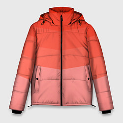 Куртка зимняя мужская Персиковый Градиент, цвет: 3D-красный