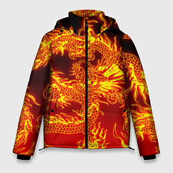 Куртка зимняя мужская ДРАКОН, цвет: 3D-черный