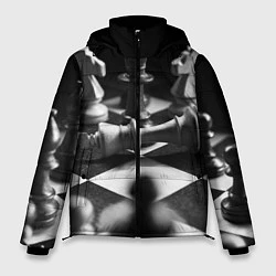 Куртка зимняя мужская Шахматы, цвет: 3D-светло-серый