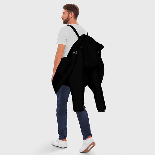 Мужская зимняя куртка WE LIVE IN A SOCIETY / 3D-Черный – фото 5