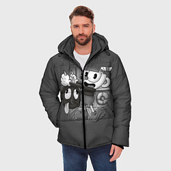 Куртка зимняя мужская CUPHEAD, цвет: 3D-черный — фото 2