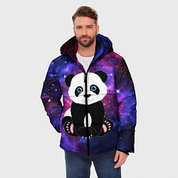 Куртка зимняя мужская Space Panda, цвет: 3D-черный — фото 2