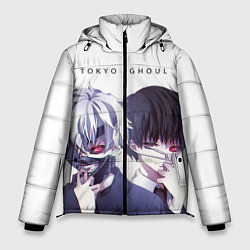 Куртка зимняя мужская Токийский гуль, цвет: 3D-светло-серый