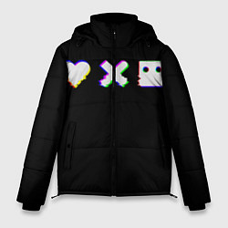 Куртка зимняя мужская Love Death and Robots Glitch, цвет: 3D-светло-серый