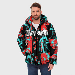 Куртка зимняя мужская Kakegurui Безумный азарт, цвет: 3D-красный — фото 2