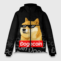 Куртка зимняя мужская DOGECOIN DOGE ДОГИКОИН, цвет: 3D-красный