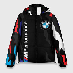 Куртка зимняя мужская BMW M PERFORMANCE БМВ М, цвет: 3D-черный