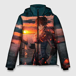 Куртка зимняя мужская Tartaglia art, цвет: 3D-черный