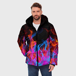 Куртка зимняя мужская ТРИ ОГНЯ FIRE СИНИЙ ОГОНЬ, цвет: 3D-черный — фото 2