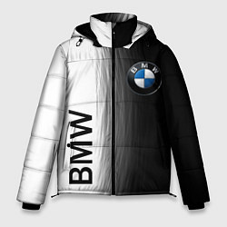 Куртка зимняя мужская Black and White BMW, цвет: 3D-черный
