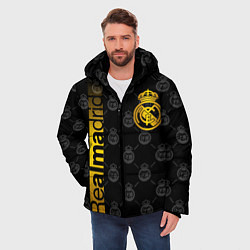 Куртка зимняя мужская РЕАЛ МАДРИД GOLD ЗОЛОТО, цвет: 3D-черный — фото 2