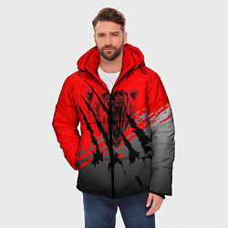 Куртка зимняя мужская Славянские символы, цвет: 3D-черный — фото 2