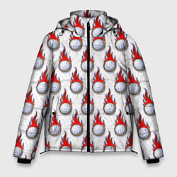 Куртка зимняя мужская Волейбол, цвет: 3D-светло-серый