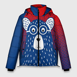 Куртка зимняя мужская Медведь, цвет: 3D-красный