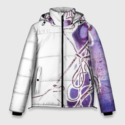 Куртка зимняя мужская Фиолетовые нити, цвет: 3D-черный