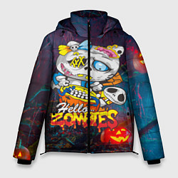 Куртка зимняя мужская Hello Zombies, цвет: 3D-черный