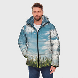 Куртка зимняя мужская Небушко и полюшко, цвет: 3D-черный — фото 2