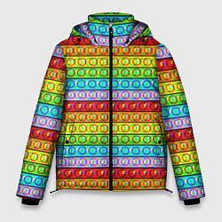 Куртка зимняя мужская GLITCH POP IT ГЛИТЧ ПОП ИТ, цвет: 3D-красный