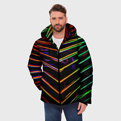Куртка зимняя мужская Неоновый угол, цвет: 3D-черный — фото 2