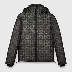 Куртка зимняя мужская Geometric textures, цвет: 3D-черный