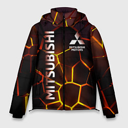 Куртка зимняя мужская Митсубиси подсветка 3D плит, цвет: 3D-красный