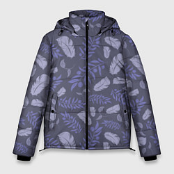 Куртка зимняя мужская Зимняя абстракция, цвет: 3D-красный