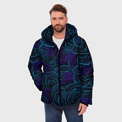 Куртка зимняя мужская Пепельная Роза, цвет: 3D-черный — фото 2