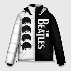 Куртка зимняя мужская The Beatles черно - белый партер, цвет: 3D-красный