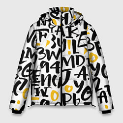 Куртка зимняя мужская Буквенный бум, цвет: 3D-черный
