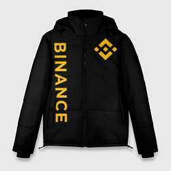 Куртка зимняя мужская БИНАНС ЛОГО КАРБОН BINANCE LOGO, цвет: 3D-красный