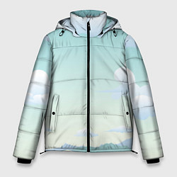 Куртка зимняя мужская Чистая природа, цвет: 3D-черный