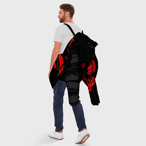 Мужская зимняя куртка Токийские Мстители: Красный дракон / 3D-Черный – фото 5