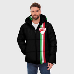 Куртка зимняя мужская DUCATI MOTOCYCLE ITALY LINE, цвет: 3D-черный — фото 2