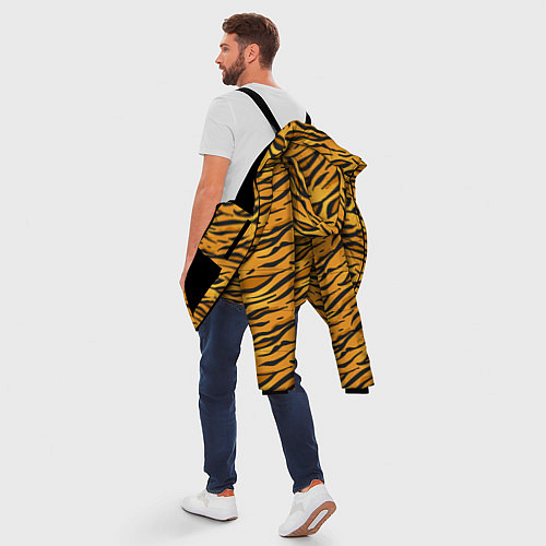 Мужская зимняя куртка Тигровый Окрас Tiger / 3D-Черный – фото 5