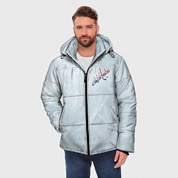 Куртка зимняя мужская Washington Capitals Grey Ice theme, цвет: 3D-светло-серый — фото 2