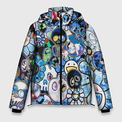 Куртка зимняя мужская Буйство синих, цвет: 3D-черный