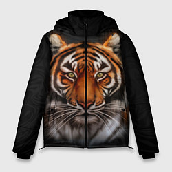 Куртка зимняя мужская Реалистичный тигр Realistic Tiger, цвет: 3D-светло-серый