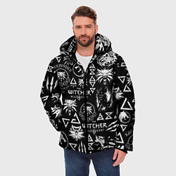 Куртка зимняя мужская ВЕДЬМАК ЛОЛГОБОМБИНГ THE WITCHER, цвет: 3D-черный — фото 2