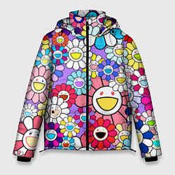 Мужская зимняя куртка Цветы Takashi Murakami