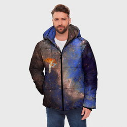 Куртка зимняя мужская Cosmic animal, цвет: 3D-светло-серый — фото 2