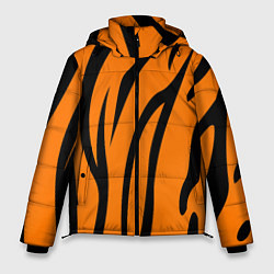 Куртка зимняя мужская Текстура тиграtiger, цвет: 3D-черный