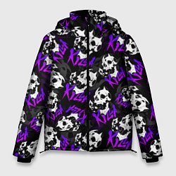 Куртка зимняя мужская JOJO KILLER QUEEN КОРОЛЕВА УБИЙЦА УЗОР, цвет: 3D-черный