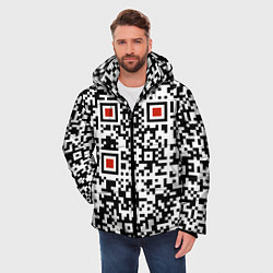 Куртка зимняя мужская Отвали - нецензурно, цвет: 3D-черный — фото 2