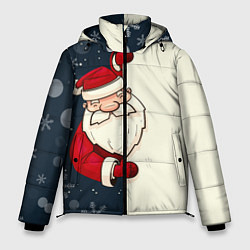 Куртка зимняя мужская Привет Дед Мороз, цвет: 3D-светло-серый