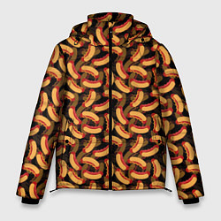 Куртка зимняя мужская Хот-Доги Hot Dogs, цвет: 3D-черный