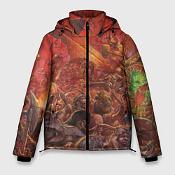 Куртка зимняя мужская Waha Bloody battle, цвет: 3D-красный
