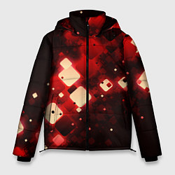 Куртка зимняя мужская Рубиновый поток, цвет: 3D-черный