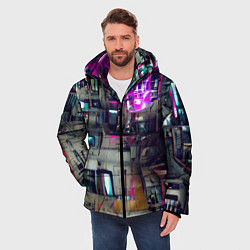 Куртка зимняя мужская Инженерия, цвет: 3D-черный — фото 2